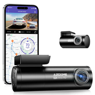 AZDome AZDome M300S 4K 2CH Dual Wifi GPS dashcam