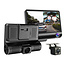 Dashcamdeal T7 Taxi Triple 3CH 4.0 inch LCD dashcam